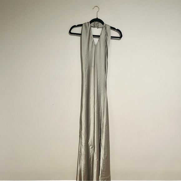 SHOW ME YOUR MUMU Jasmine Halter Sage Green Maxi Dress Sz XXS - Picture 7 of 11